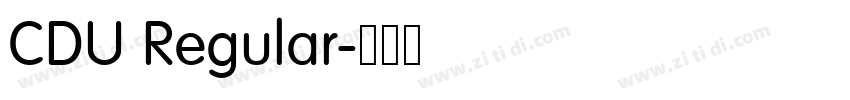 CDU Regular字体转换